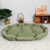 Dog Bed All-Season Pet Nest Anti-Slip Soft Plush Pillow Warm Winter Luxury Sofa Cat Couch Washable Dog Paw Cushion Resting Area Durable Base